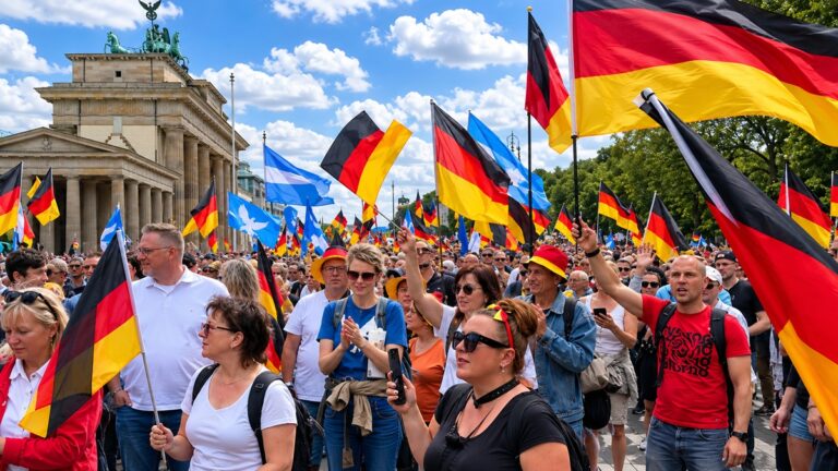Хиляди протестираха в Берлин срещу миграцията и правителството на Мерц