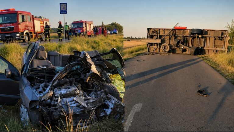 Ремарке на български камион се откъсна в движение и уби семейство в Румъния