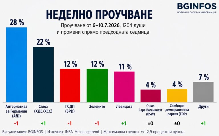 Ново проучване показва, че AfD остава най-силната партия в Германия
